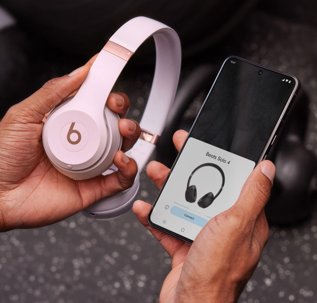 Beats - Solo 4 True Wireless On-Ear Headphones - Cloud Pink