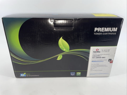 Toner Replacement Cartridge C4127X HP 4000 High Yield Black Sealed Comdoc