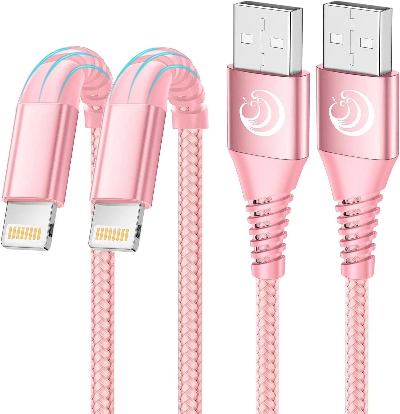 Aioneus iPhone Charger 6ft 2Pack, Apple Certified USB A to Cable Nylon