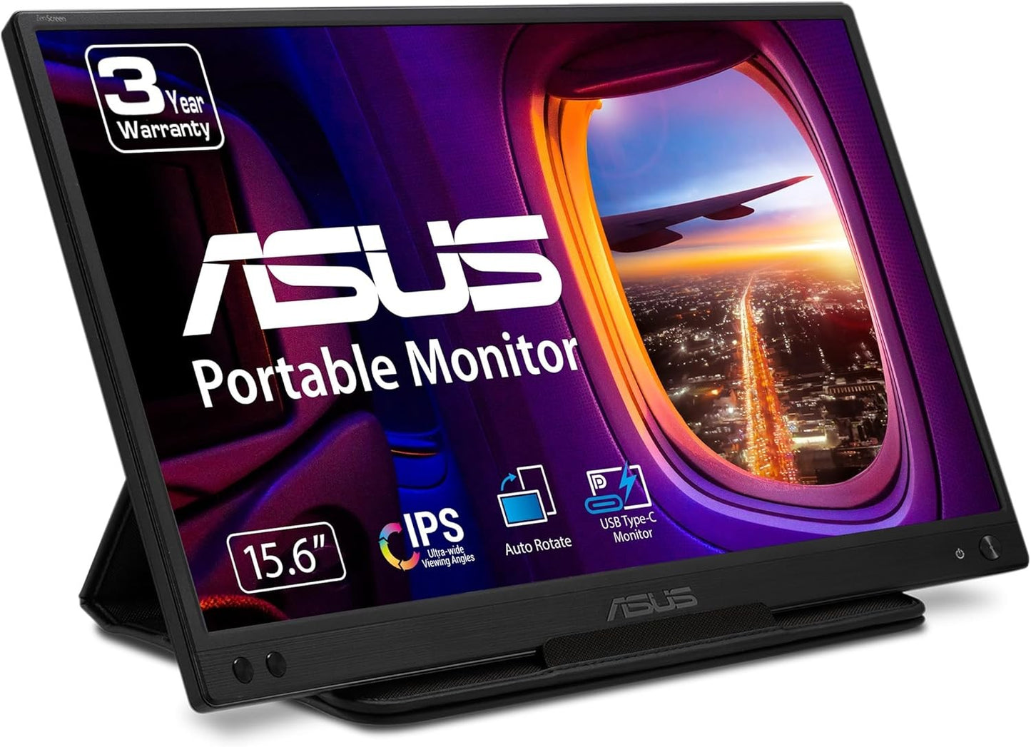 ASUS ZenScreen 15.6 1080P Portable USB Monitor (MB166C) - Full HD, IPS, USB