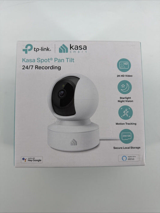TP-Link Kasa Spot Pan Tilt 2K QHD Color Night Vision Camera - White