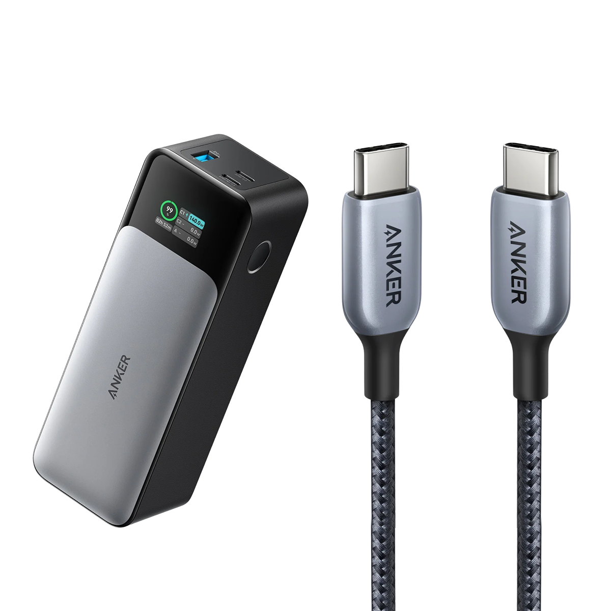 Anker 727 Charging Station (GaNPrime 100W) Compact Power Strip for Travel Work