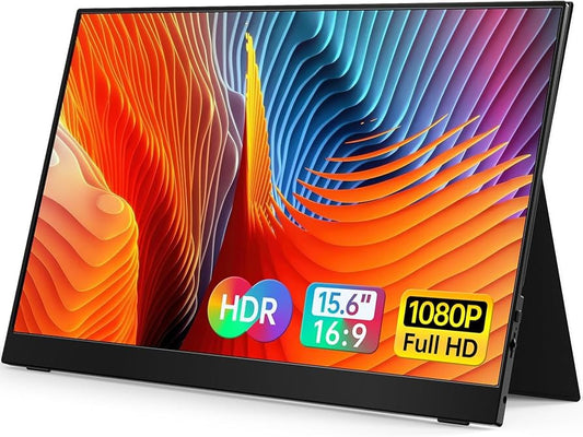 VILVA Portable-Monitor-for-Laptop - 15.6'' 1080P FHD IPS Display USB-C HDMI