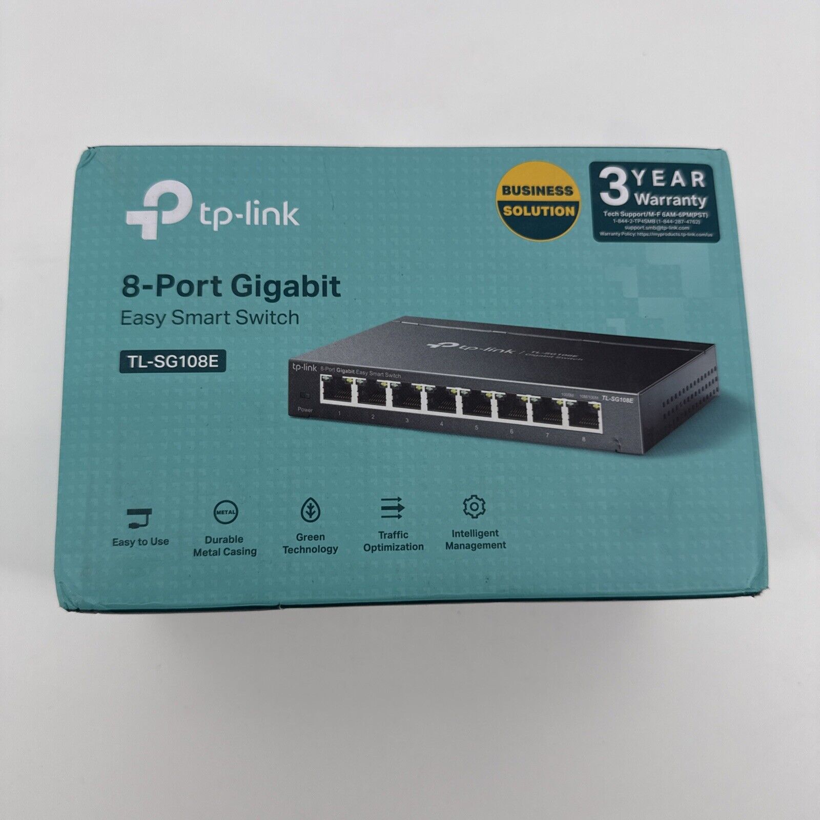 TP-LINK TL-SG108E 8 Ports Unmanaged Gigabit Ethernet Easy Smart Switch