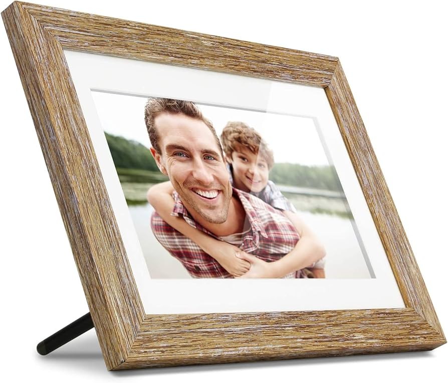 Aluratek 10Ã¢â‚¬ï¿½ Distressed Wood Digital Photo Frame with Auto Slideshow, 102