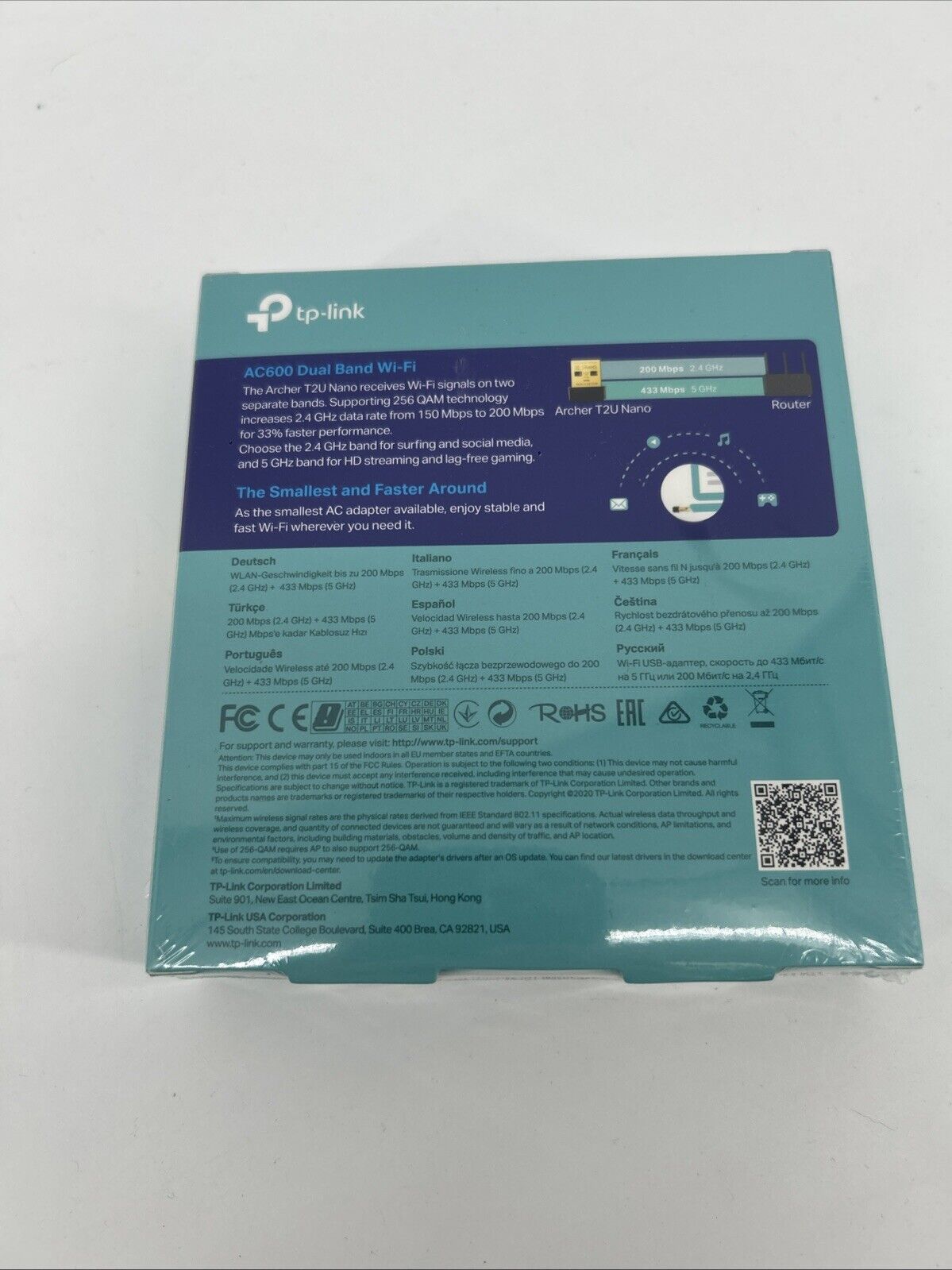 TP-LINK Archer T2U Nano AC600 Wireless USB Adapter