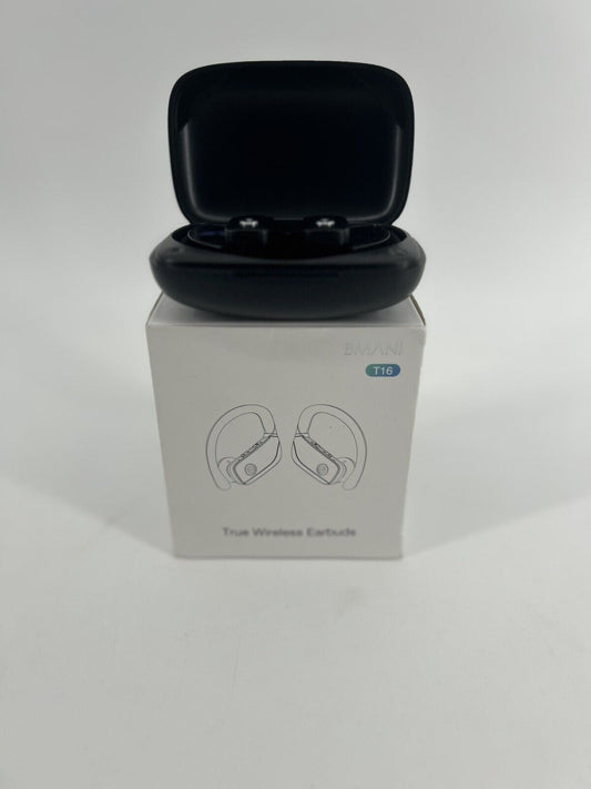 BMANI T16 True Wireless Earbuds, 5.0 HiFi Dual LED Display, Black