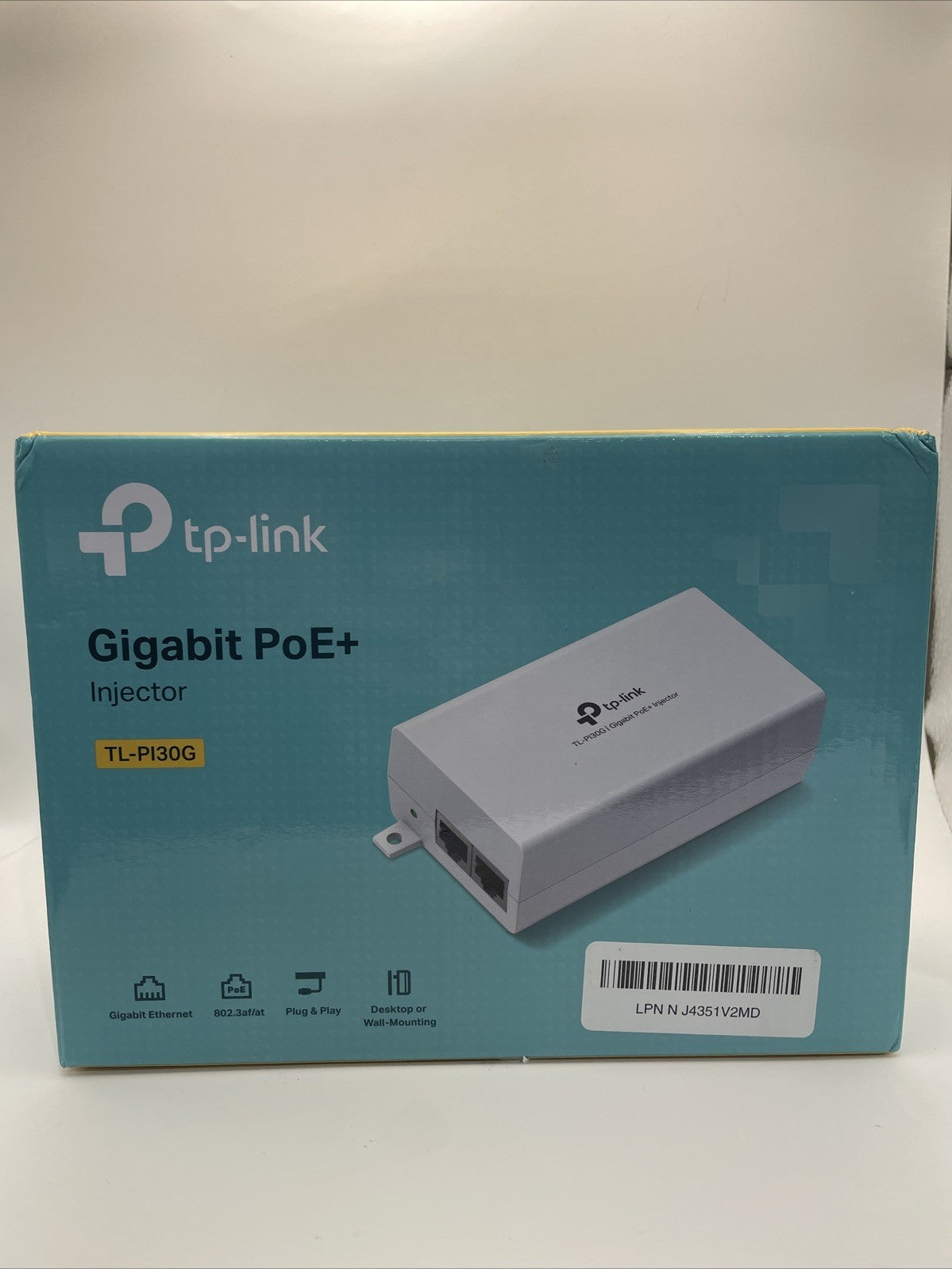 TP-Link TL-PI30G | IEEE 802.3at/af Gigabit PoE+ Injector | Non-PoE to PoE