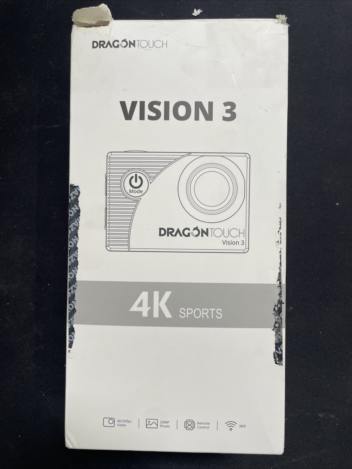 Action Camera Dragon Touch 4K 20MP 30FPS 100FT Waterproof Underwater 170°