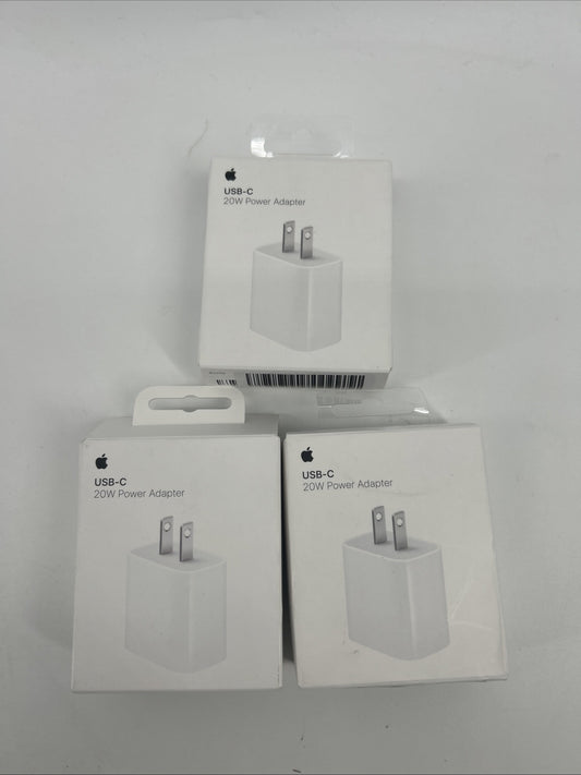 3 Apple USB-C Power Adapter - White ((MHJA3AM/A)