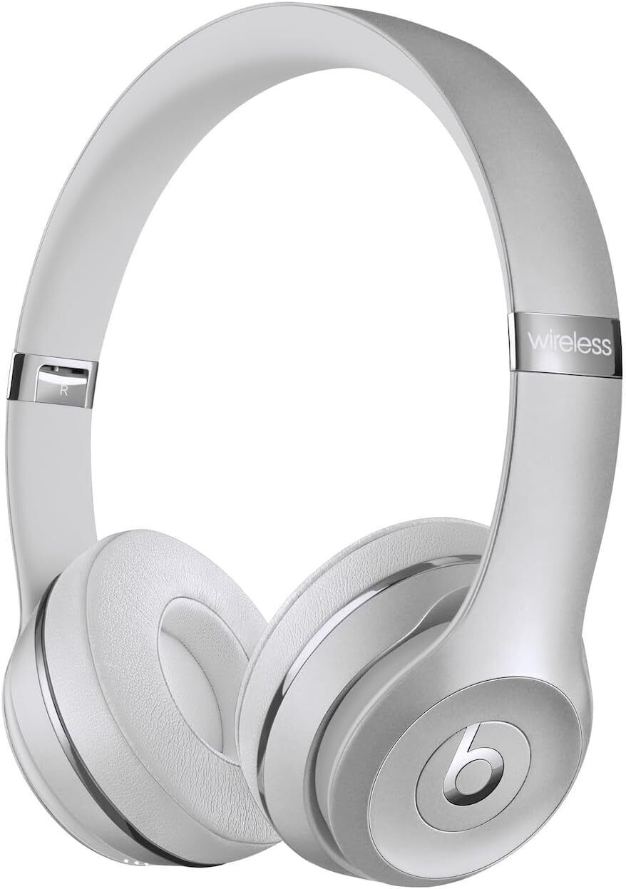 Beats Solo3 Wireless Bluetooth Over-Ear Headphones - Silver (MT293LL/A)