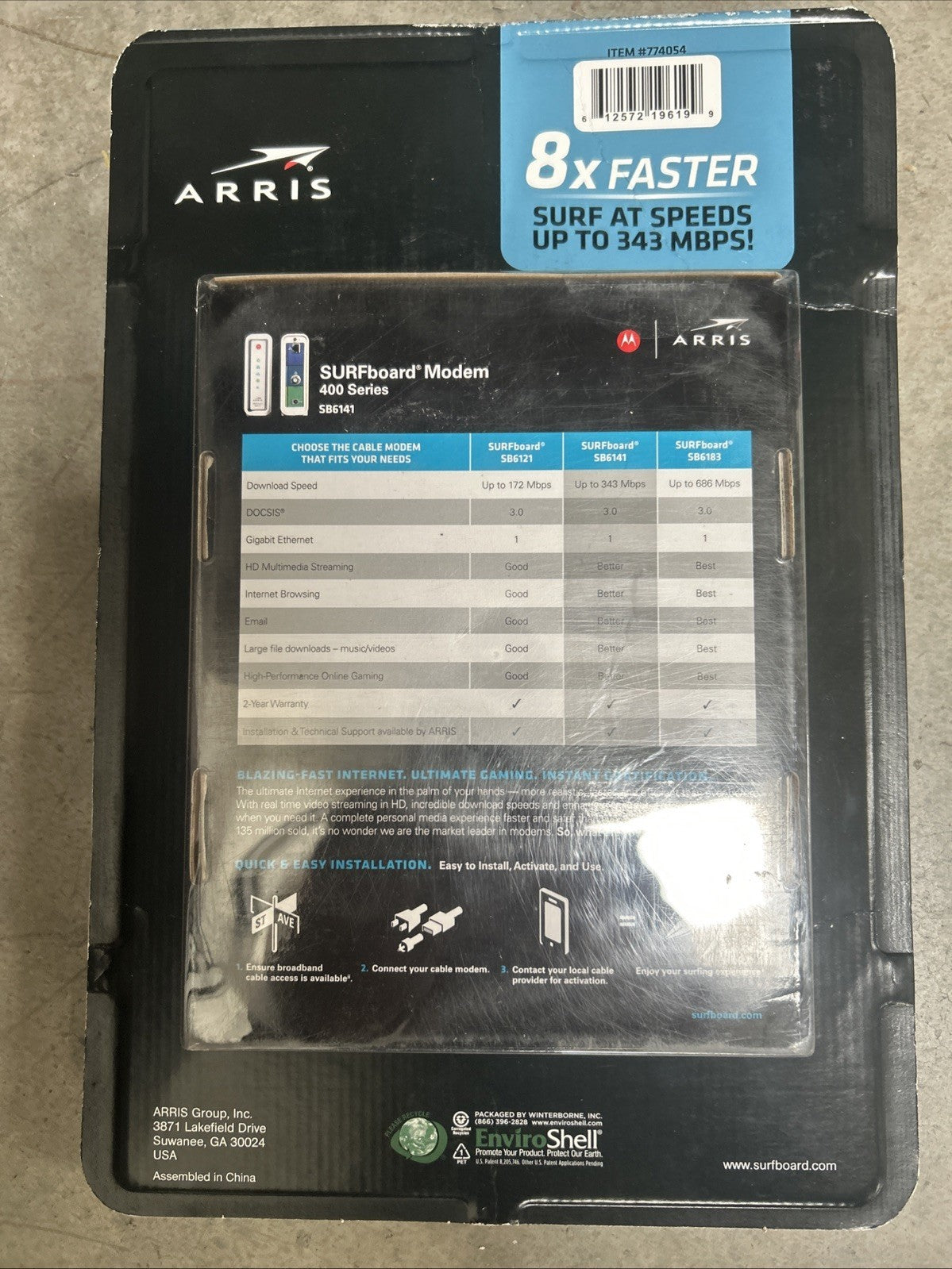 ARRIS SURFboard SB6141 Docsis 3.0 Cable Modem